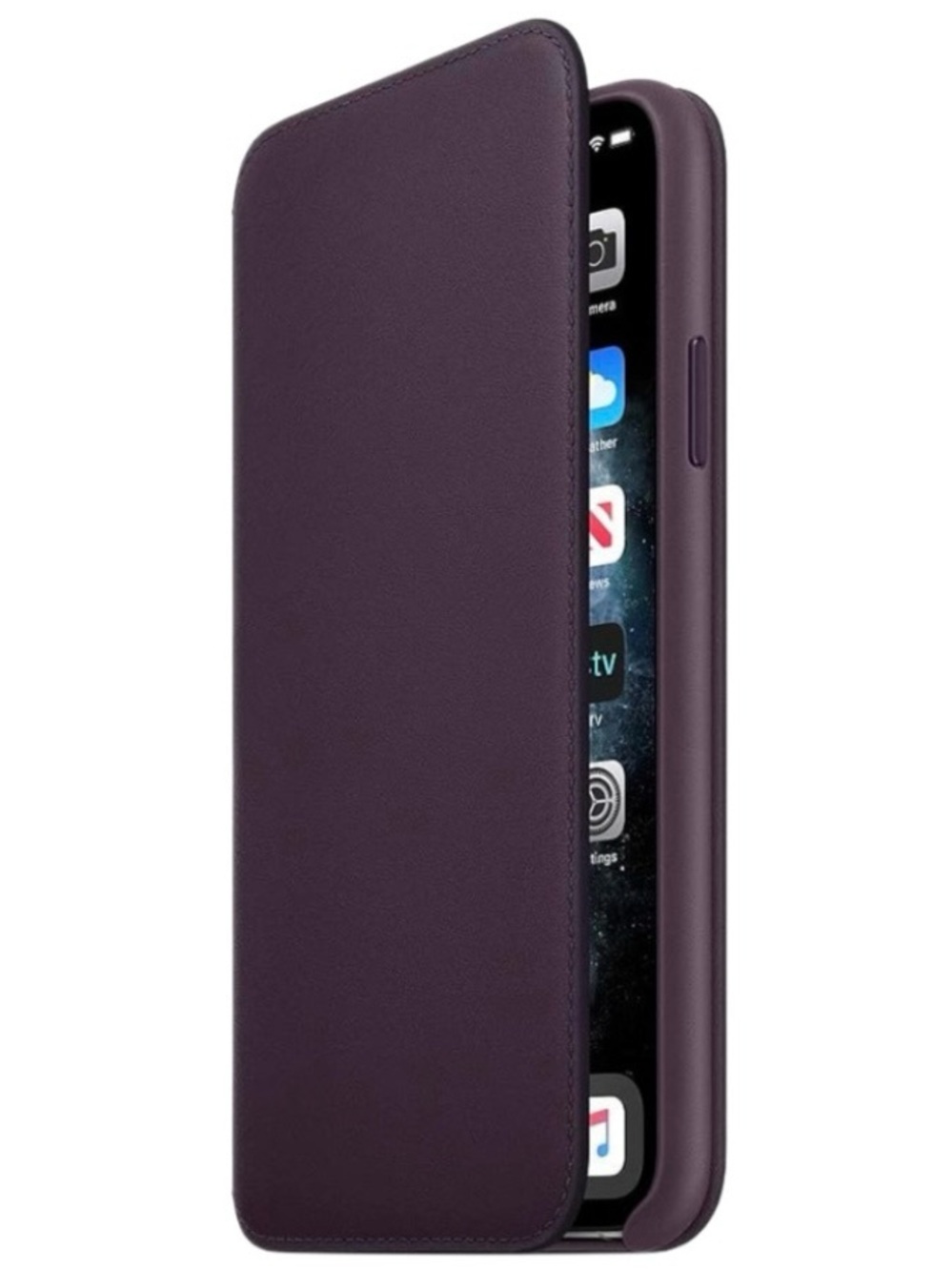 Apple Aubergine iPhone 11 Pro Leather Folio - Picture 2 of 4